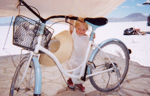And finding it, so she finds bicycle salvation!